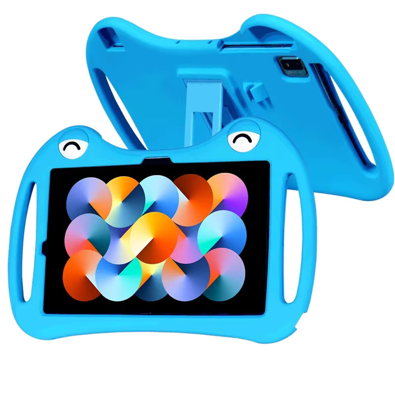 Stoßfeste Silikonhülle mit integriertem Ständer für Teclast 10,1 Zoll Tablets (M40 Pro Plus, M40S, P40HD, P20S, P20HD, P20) in Blau - Bild 2