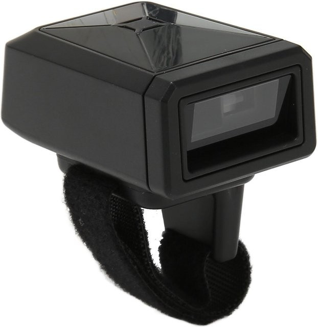 DIYelecs 1D Drahtloser Ring-Barcode-Scanner, Tragbarer Mini-Finger-Barcode-Leser mit 2,4G Bluetooth und USB, Grau - Bild 1