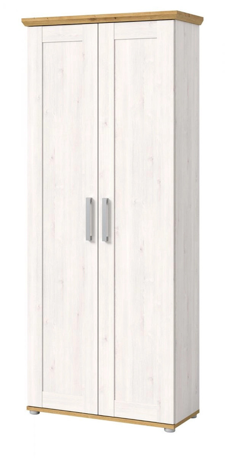 Garderobenschrank Mirano von Inn.Furn in Weiß Lärche im Landhaus-Stil, B/H: 80 x 196 cm - Bild 2