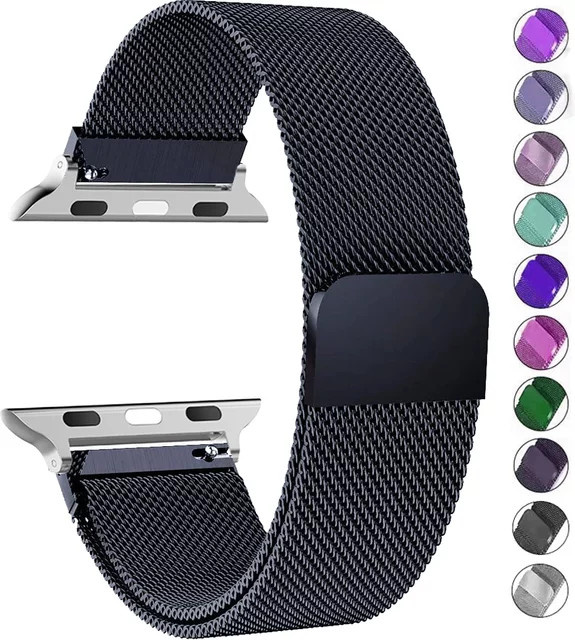 VATMENS Uhrenarmband Milanaise, Edelstahl, Silber, Unisex - Bild 1