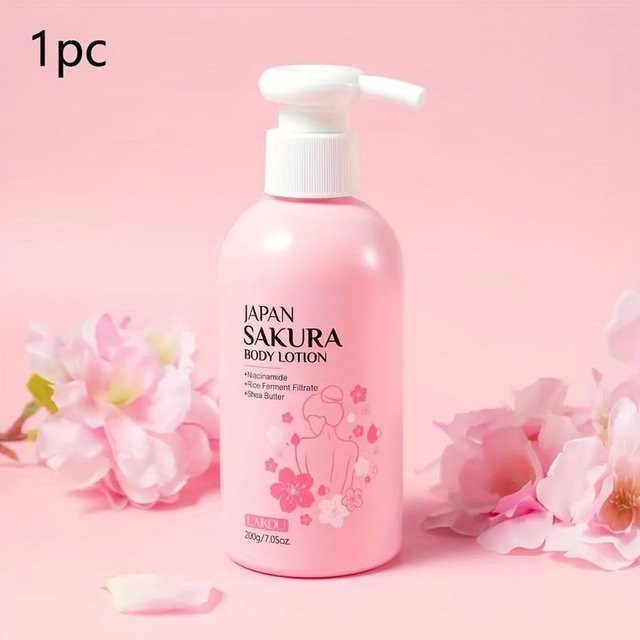Sakura Perfect Skin Körperlotion mit Vitamin C & Peptide, 200g - Bild 1