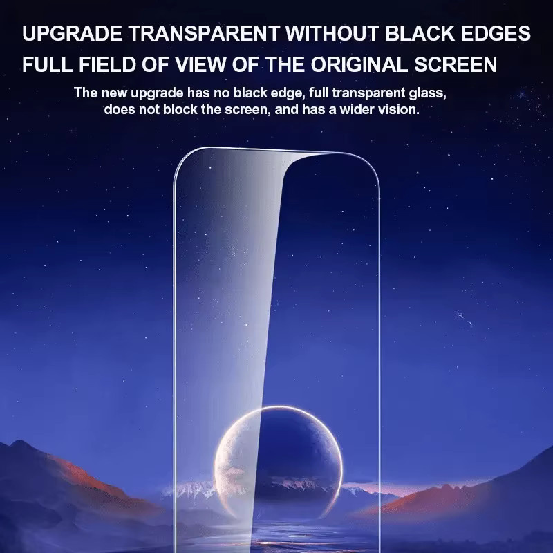 4 Stück Panzerglas Vollabdeckung für iPhone 16 Pro Max und iPhone 16 Plus inklusive 50 Neon-Aufkleber, transparent - Bild 2