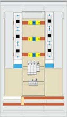Hager Wandlerschrank ZAW131A2 Verteilerverteiler in Multicolor B/H/T: 135,5 x 78,0 x 31,5 cm - Bild 1