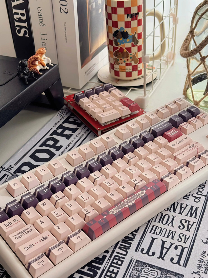 TTTSKONE PBT Tastenkappen im Cherry-Profil mit 120 Tasten, 5-seitige Farbsublimation, blendfrei, Multicolour, passend für 61-108 Tastaturen - Bild 6