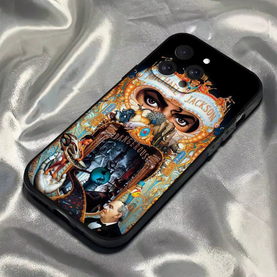 Handyhülle Michael Jackson Design für iPhone 17 16 15 14 13 12 11 Pro Max Plus Mini aus weichem TPU in Multicolor - Bild 2