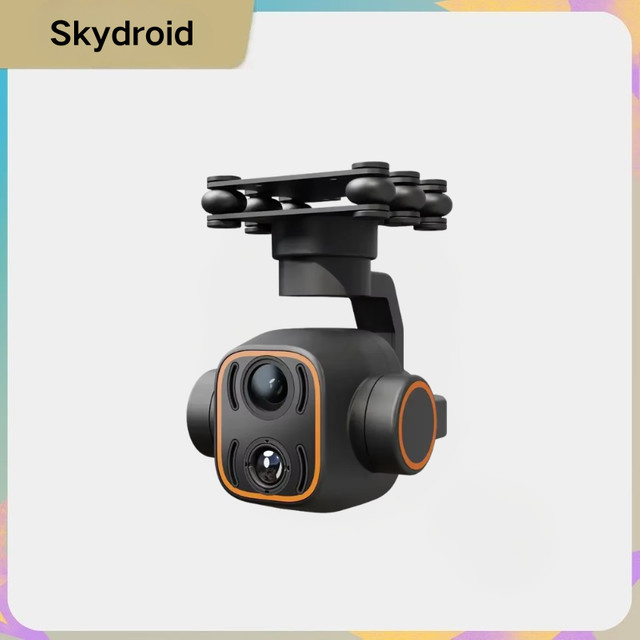 Skydroid C12 2K Wärmebildkamera mit 3-Achsen-Gimbal, Dual-Licht und dynamischer Verfolgung in Schwarz für Drohnen, UAV und industrielle Inspektion - Bild 1