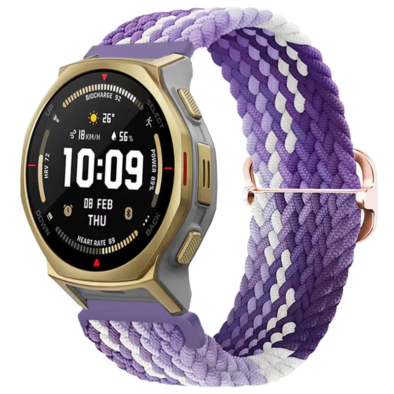 Amazfit Uhrenarmband, geflochtenes Nylon, 20/22 mm, Unisex - Bild 4
