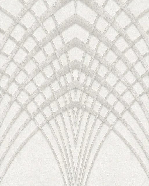 Marburg Vliestapete Modernista 53 Grafisch Weiß-Beige mit geometrischem Art-Deco-Muster - Bild 1
