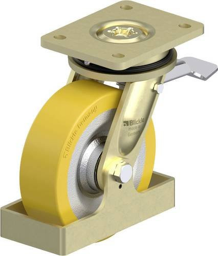 Blickle Schwerlast-Lenkrolle LS-SETH 160K-ST-FS aus Stahl, Durchmesser: 160 mm, Tragfähigkeit: 700 kg - Bild 1