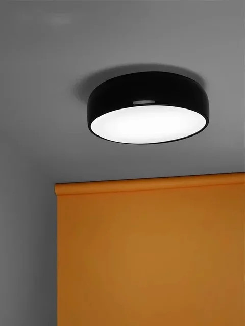 JIANKEXING Smithfield LED Deckenleuchte in Schwarz, minimalistisches rundes Design für Wohnzimmer, Esszimmer oder Schlafzimmer, warmweißes Licht - Bild 1