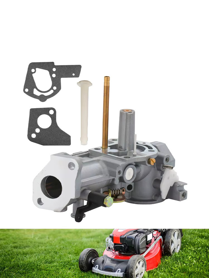 XCAN Vergaser für Briggs & Stratton 498298 495951 inklusive Dichtung in Silber für Rasenmäher und Freischneider - Bild 4