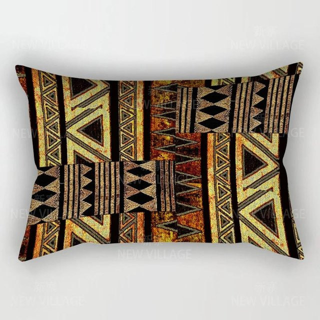 JMG Clothing Kissenbezug im Boho-Stil mit Herbst- und Pflanzenmotiv, Farbe: Braun, B/H: 30 x 50 cm - Bild 1