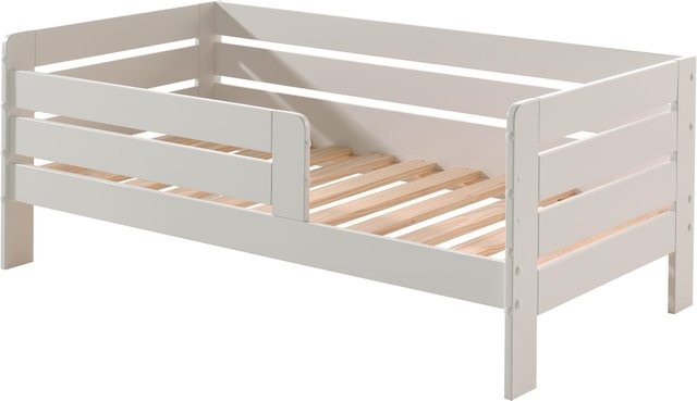 Vipack Juniorbett für Kinder aus MDF in Weiß lackiert, Liegefläche B: 70 cm, L: 140 cm - Bild 1