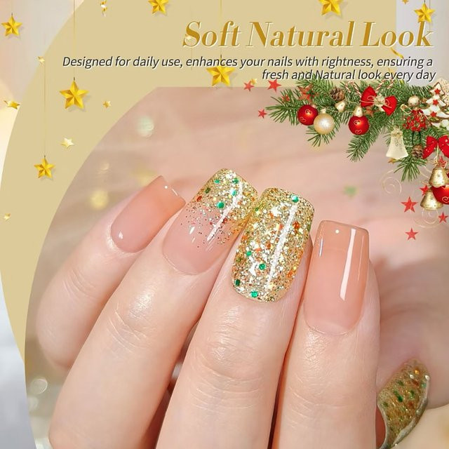 MIANEL Christmas Crushed Diamond Gel Polish, 10 ml, schimmernd - Bild 1