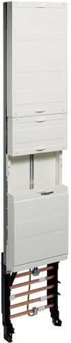 Hager Komplettfeld Verteilungshauptverteilung ZH53X9S in Weiß, B/H/T: 135,0 x 63,0 x 25,0 cm - Bild 1