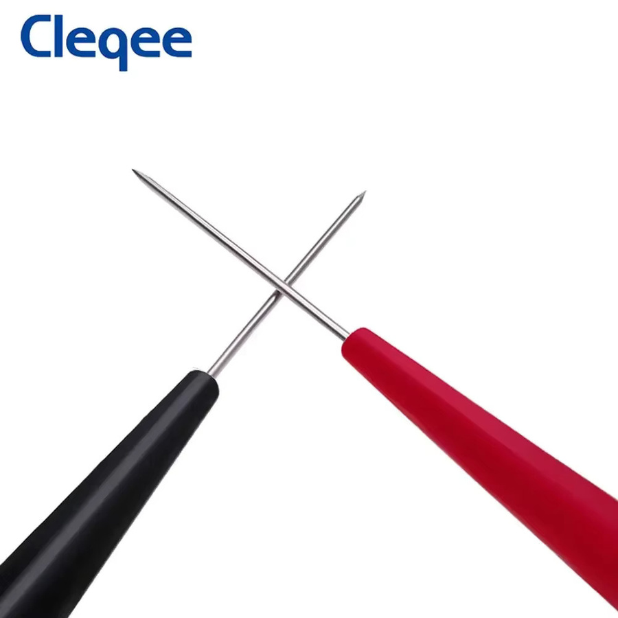 Cleqee P5007 Pro 15-teiliges Rückproben-Set mit Testsonden, 4mm Buchse und 3 Arten Drahtdurchdringungsnadeln für Akupunktur-Autowerkzeug-Anwendungen, 30V - Bild 2
