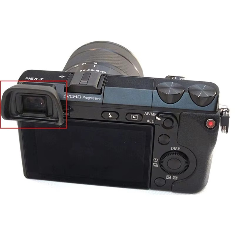 KOQZM Gummieyecup Okular für Sony A6300 A6000 NEX 6 NEX 7 Kameras, Schwarz, FDA-EV1S - Bild 3