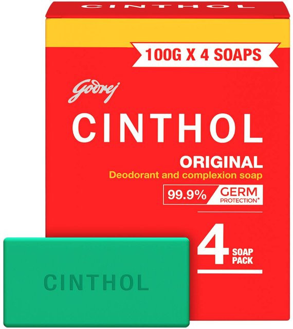 Cinthol Original Badeseife, 4 x 100 g, Unisex - Bild 1