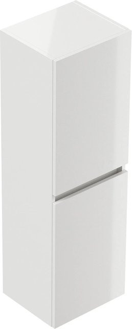 Posseik Badezimmer Hochschrank Limes Wandmontage Weiß Hochglanz Höhe: 112,2 cm - Bild 1