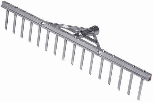 Romulus GmbH Aluminium-Rechen mit 16 Zinken in Silber, Arbeitsbreite: 62 cm - Bild 1