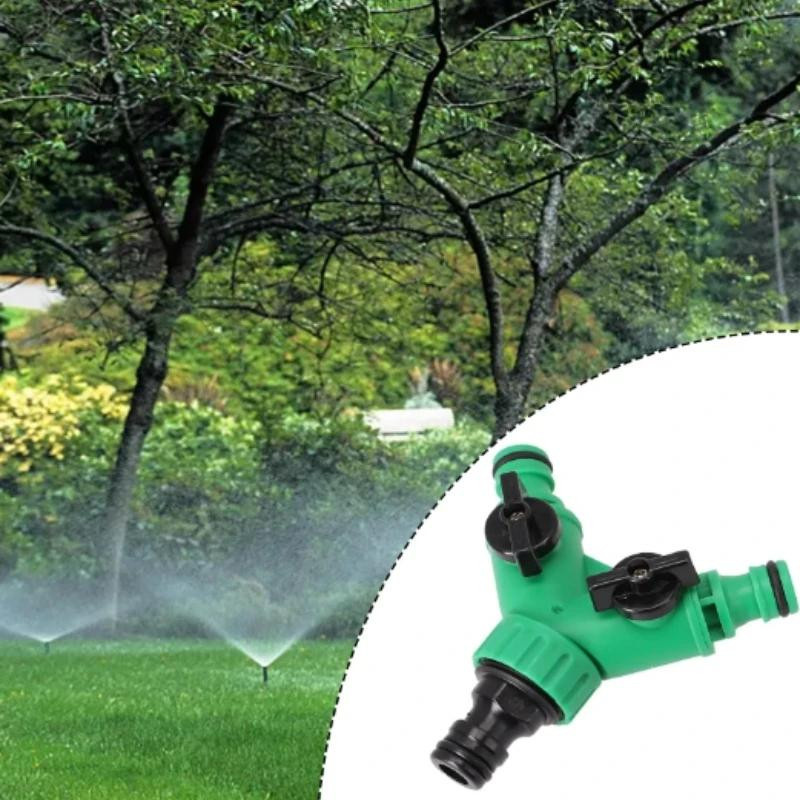 Treasure Yard 2-Wege-Gartenschlauchverteiler aus ABS-Kunststoff mit Wasserhahnbewässerungsabschaltung für die Gartenbewässerung - Bild 4