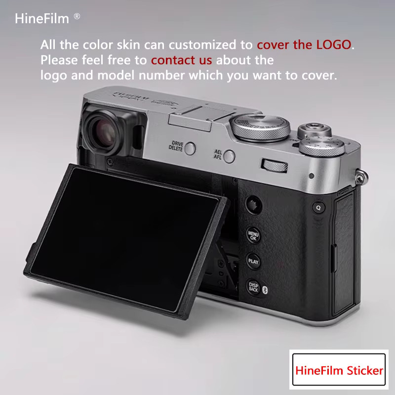 Fujifilm X100VI Kamera Schutzfolie Anti-Scratch Skin Wrap in Schwarz - Bild 4