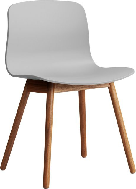 HAY About A Chair AAC 12 Esszimmerstuhl aus Polypropylen in Grau mit Eichengestell - Bild 1