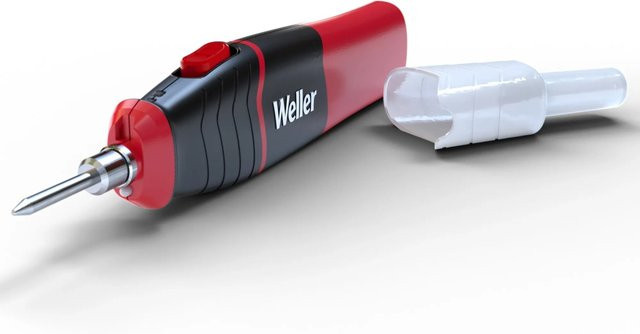 Weller Batterie-Lötkolben mit 8 W Leistung in Rot mit wiederaufladbarem Akku - Bild 1