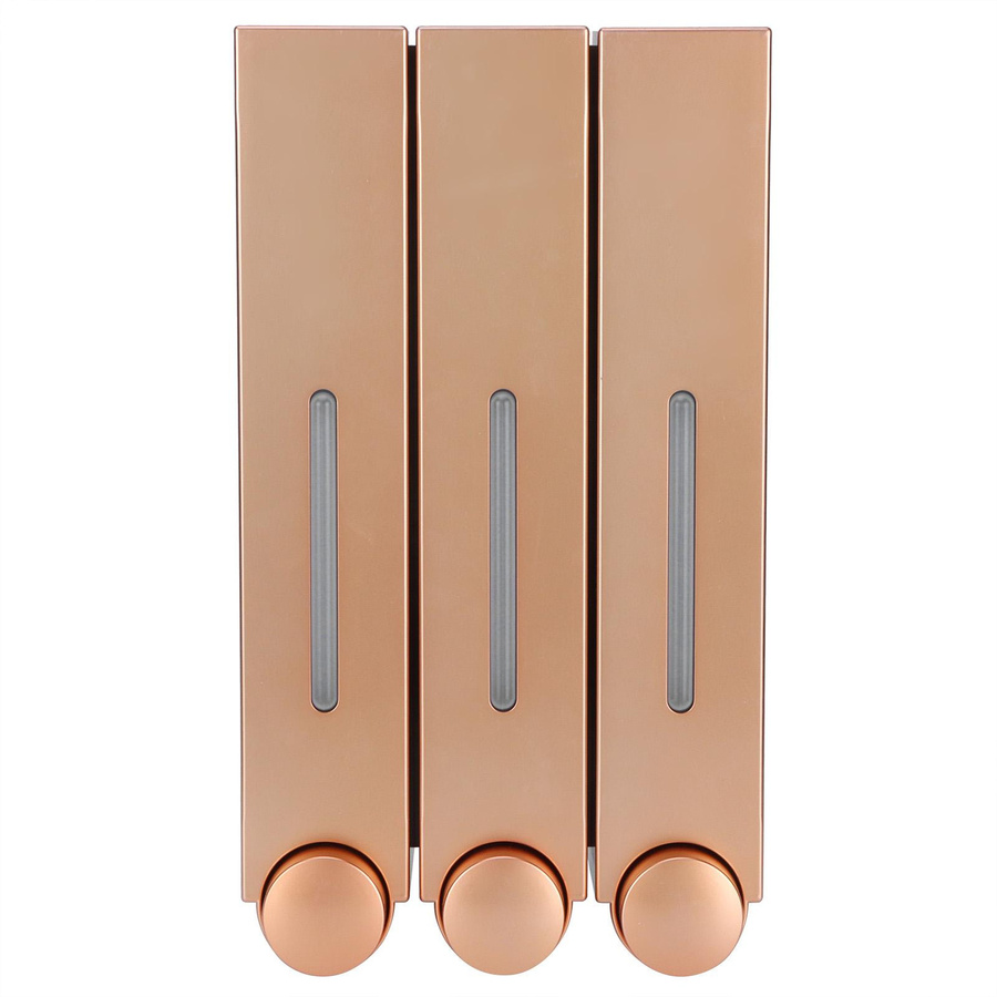 mfySpace Wandmontierter Handwaschmittel-Seifenspender für Badezimmer und Küche, Gold, 420 ml, 3er-Set - Bild 2