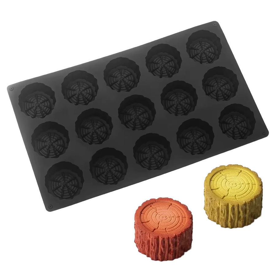 SHENHONG Silikon Muffin-Form für Weihnachtsmousse und Schokolade in Rundform - Bild 2