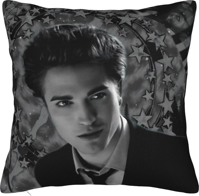 Dekorativer Edwards Cullen Kissenbezug von JMG Clothing in Schwarz, B/B: 30 x 30 cm - Bild 1
