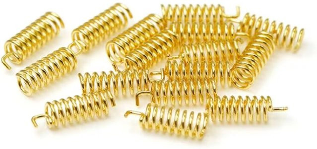 NOWEPOCH LoRa Antenne 868 MHz RF Chip PCB Trace mit 3dBi High Gain Helical Kupferspule in Gold - Bild 1