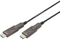 Digitus HDMI AOC Hybrid Glasfaserkabel HDMI-A auf Micro HDMI, UHD 4K, Schwarz, Länge: 30 m - Bild 1