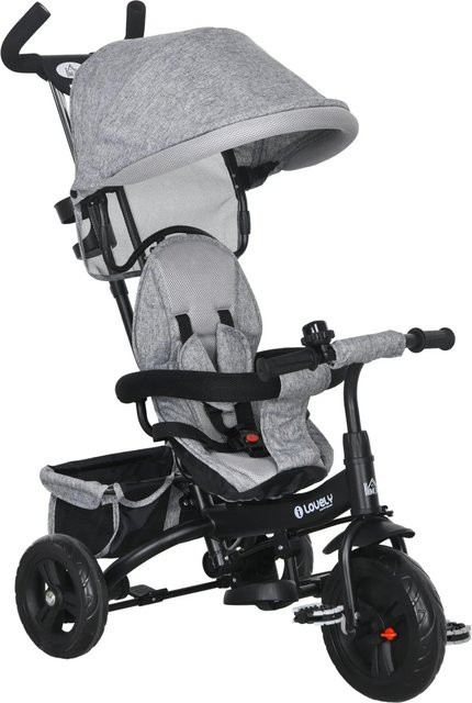 HOMCOM 6-in-1 Dreirad mit abnehmbarem Sonnendach - Bild 1