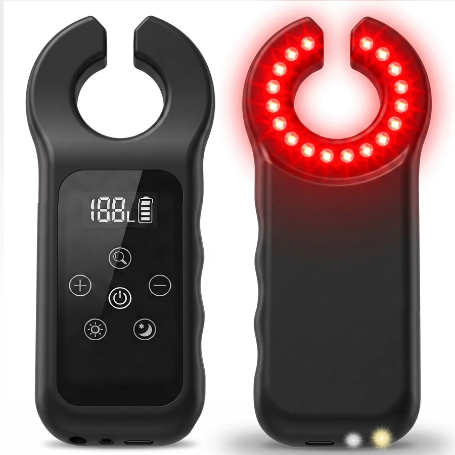 Alextrasza Tragbarer LED-Venenfinder in Weiß oder Schwarz, Wiederaufladbarer Infrarot-Venen-Transilluminator für Kliniken und Pflegepersonal - Bild 1