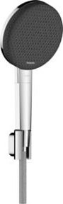 Hansgrohe Raindance Select Eco Brausekopf in Chrom mit 3 Strahlarten und Anti-Kalk-Funktion, Durchmesser: 12,5 cm - Bild 1