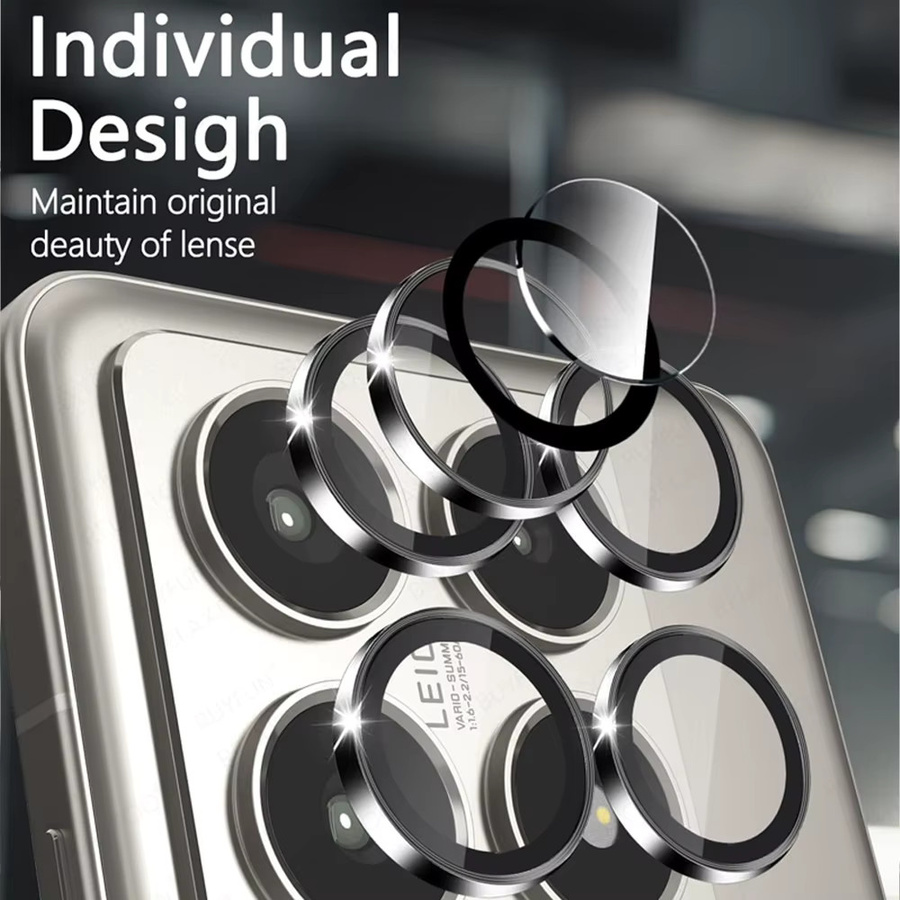 Xiaomi Metall-Kameraschutzring aus Aluminiumlegierung und gehärtetem Glas für Xiaomi 14T Pro, 13T und 14T 5G in Multicolor - Bild 4