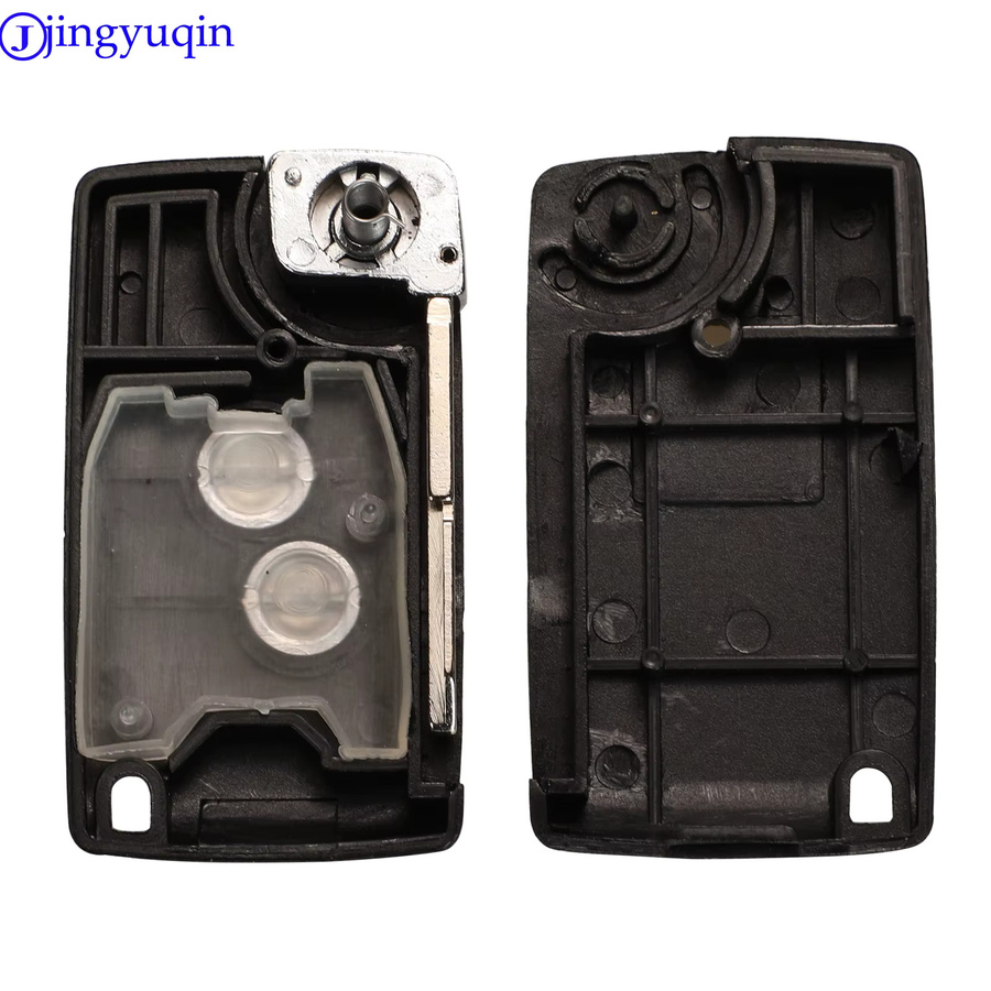 Jingyuqin Schlüsselhülle für Citroen C2 C3 Xsara Picasso und Peugeot 206 306 406 in Schwarz - Bild 4