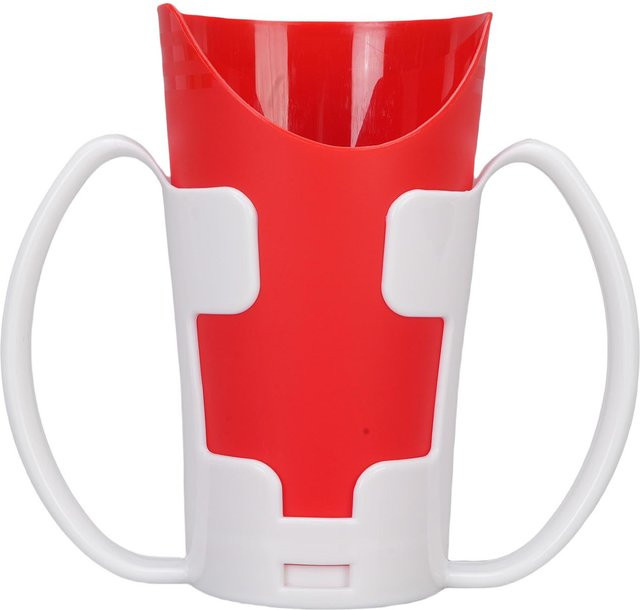 2er-Set CosyHome Nosey Tasse aus Kunststoff mit Nasenausschnitt und Griffen in Weiß - Bild 1