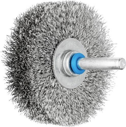 PFERD TOOLS Rundbürste RBU 6015/6 ungezopft aus Edelstahl in Silber, Durchmesser: 60 mm, Breite: 15 mm, Schaft-Durchmesser: 6 mm, Draht-Durchmesser: 0,20 mm - Bild 1