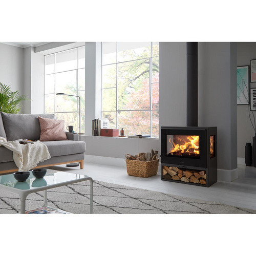 PANADERO Kaminofen Java Trivision aus Stahl in Schwarzmetallic mit 5,9 kW - Bild 2