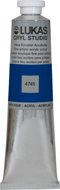 Lukas Cryl Studio Acrylfarbe Phthaloblau in der Aluminiumtube, 75 ml - Bild 1