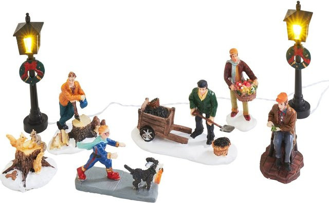 VBS Weihnachtstrubel, Miniaturen-Set, bunt, Polyresin, Kunststoff - Bild 1