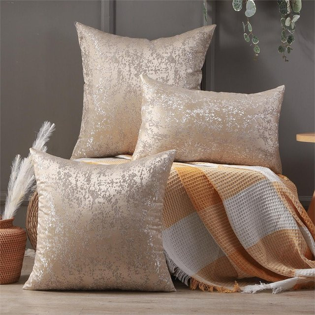 Dekorativer Kissenbezug von Miater für Sofa und Bett, quadratisch, B/B/H: 45 x 45 x 45 cm - Bild 1