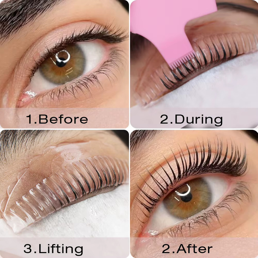 Wimpernlift-Pads, 8 Stück, 4 Größen, selbstklebend, wiederverwendbar - Bild 2