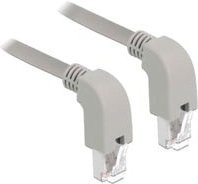 Delock Patchkabel RJ45 Cat.6a S/FTP Ethernet/LAN in Grau, 1,0 m - Bild 1