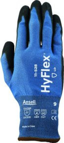 Ansell HyFlex 11-528 Schutzhandschuh aus Nitril in Blau und Schwarz, Größe 8 - Bild 1