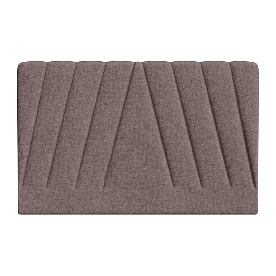 Vente-unique Bettkopfteil Lidama in Violett im Art Deco Design, Breite: 152 cm - Bild 2