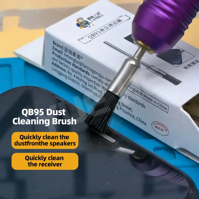 LANRUI QB95 Staubbürste Set für Handy-Reparatur und Motherboard Reinigung, 10 Stück pro Box, Durchmesser 2,35 mm und 3,0 mm - Bild 1