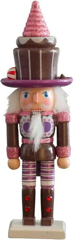 Handbemalter Nussknacker aus Holz von Binchi Keji Travel, mehrfarbig, Höhe: 25 cm, Weihnachtsdekoration für Kinder - Bild 1
